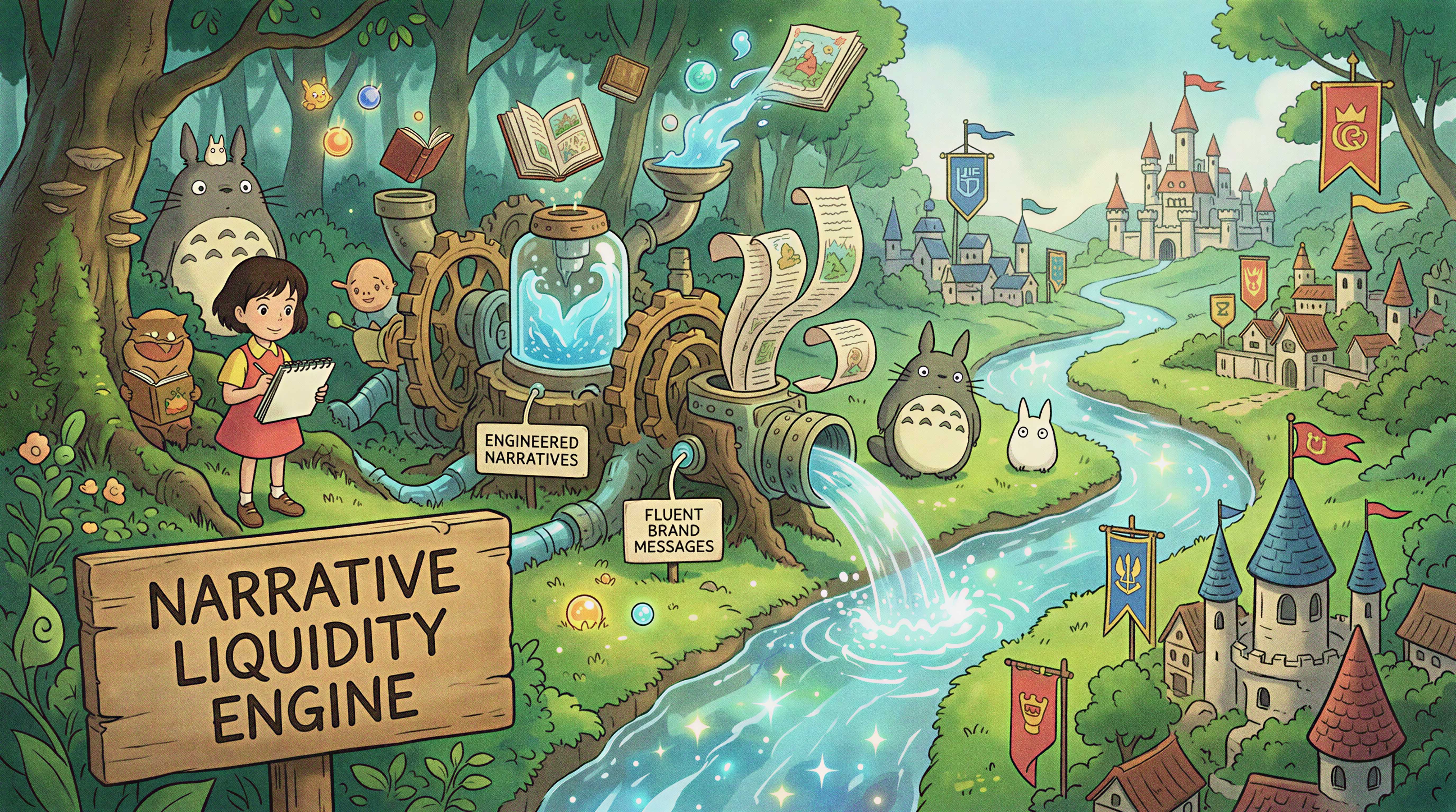 What is Engineered Narrative Liquidity?